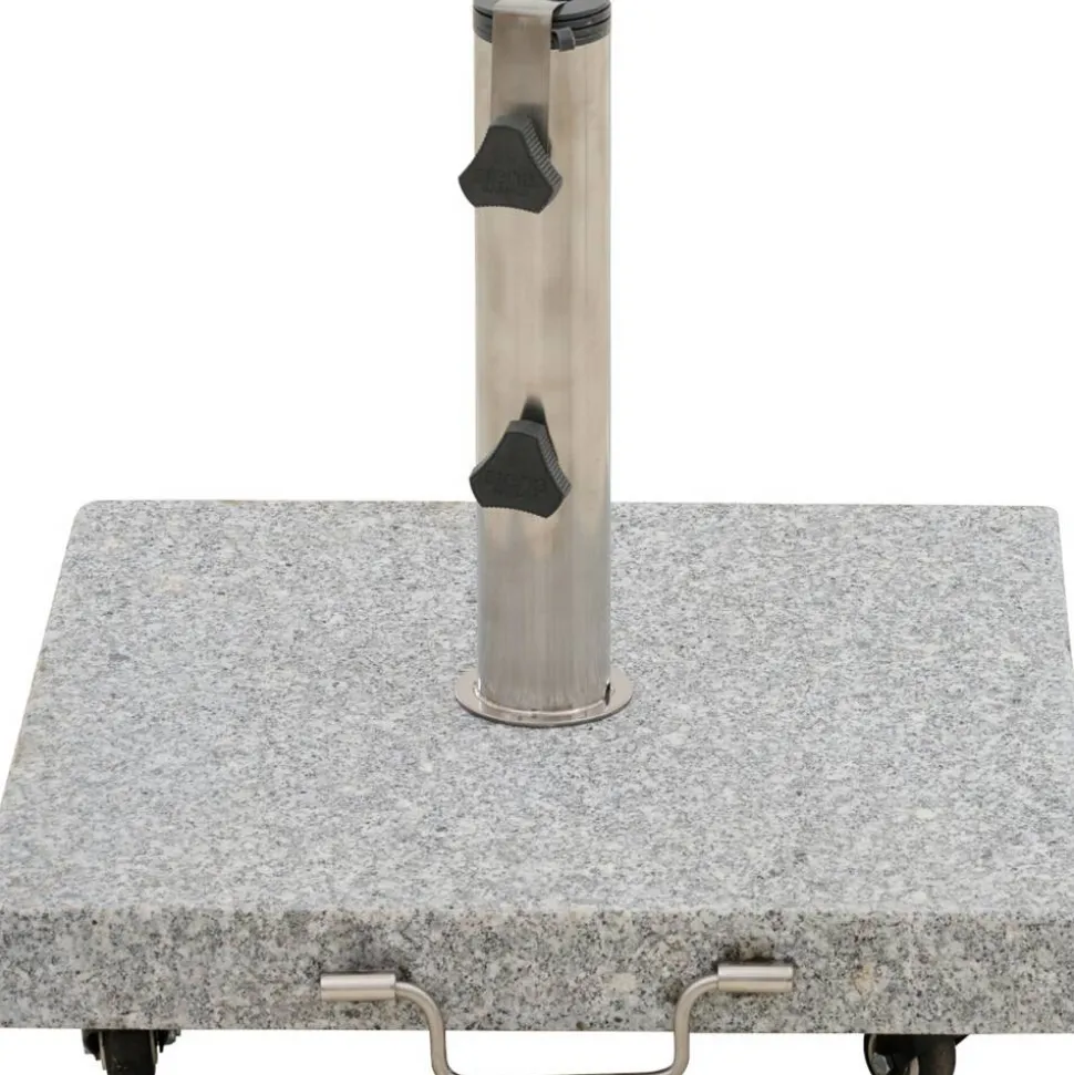 Schirmständer 'Ennio' für Schirmmast mit Ø 25 - 48 mm Granit 45 x 45 x 5,1 cm