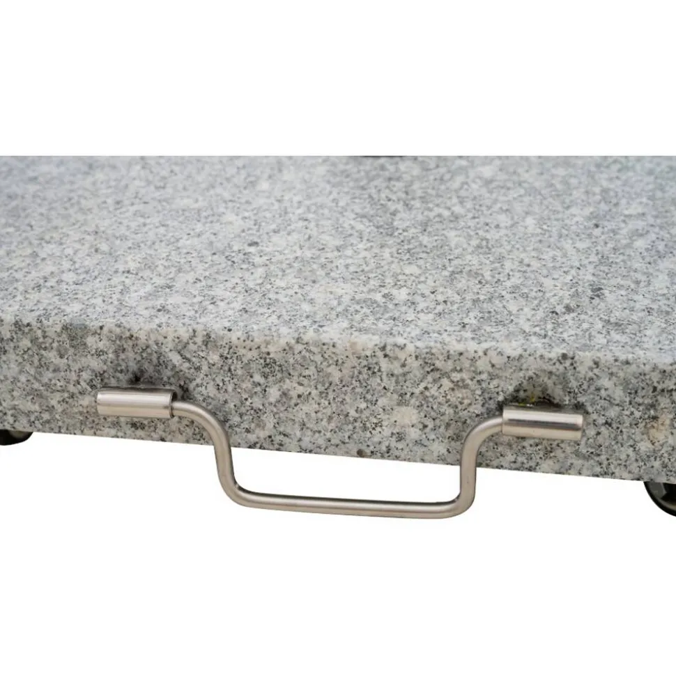 Schirmständer 'Ennio' für Schirmmast mit Ø 25 - 48 mm Granit 45 x 45 x 5,1 cm