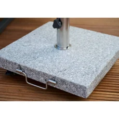 Schirmständer 'Ennio' für Schirmmast mit Ø 25 - 48 mm Granit 45 x 45 x 5,1 cm