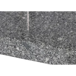 Schirmständer für Schirmmast mit Ø 25 - 48 mm Granit/Edelstahl 50 x 50 x 9 cm