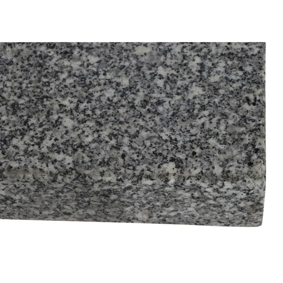 Schirmständer für Schirmmast mit Ø 25 - 48 mm Granit/Edelstahl 50 x 50 x 9 cm