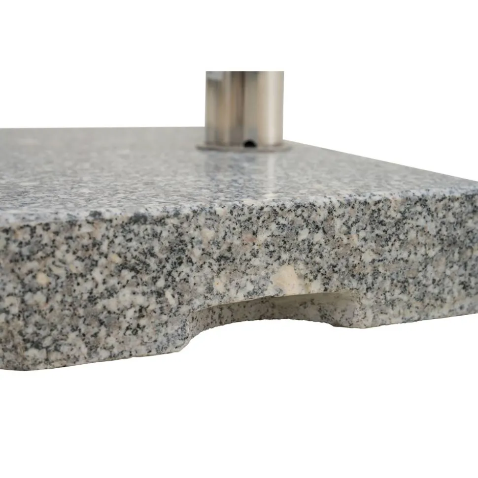 Schirmständer für Schirmmast mit Ø 48 mm Edelstahl 28 x 45 x 7,2 cm
