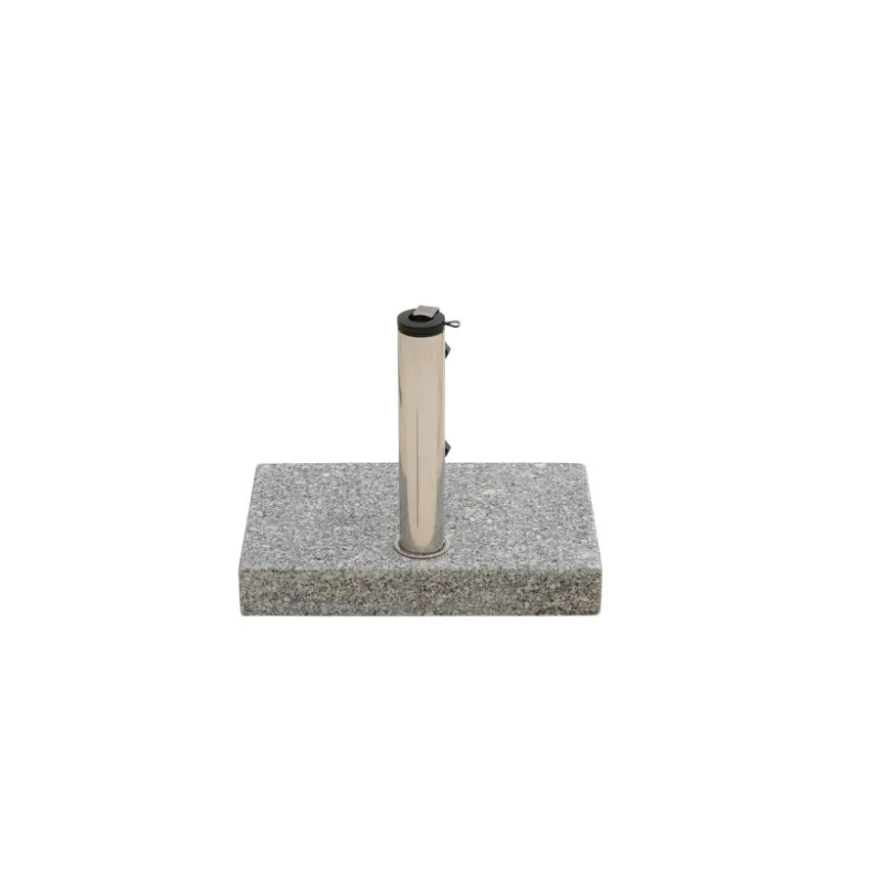 Schirmständer für Schirmmast mit Ø 48 mm Edelstahl 28 x 45 x 7,2 cm