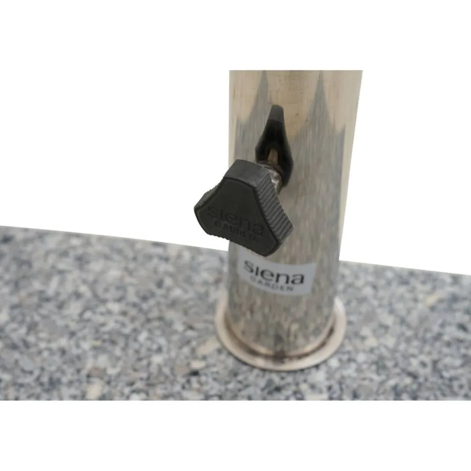 Schirmständer für Schirmmast mit Ø 48 mm Edelstahl 28 x 45 x 7,2 cm