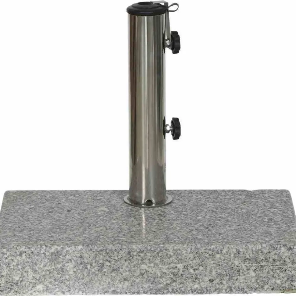 Schirmständer für Schirmmast mit Ø 48 mm Edelstahl 28 x 45 x 7,2 cm