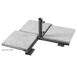 Schirmständer für Schirmmast mit Ø 38 - 50 mm Stahl 89 x 89 x 32,9 cm