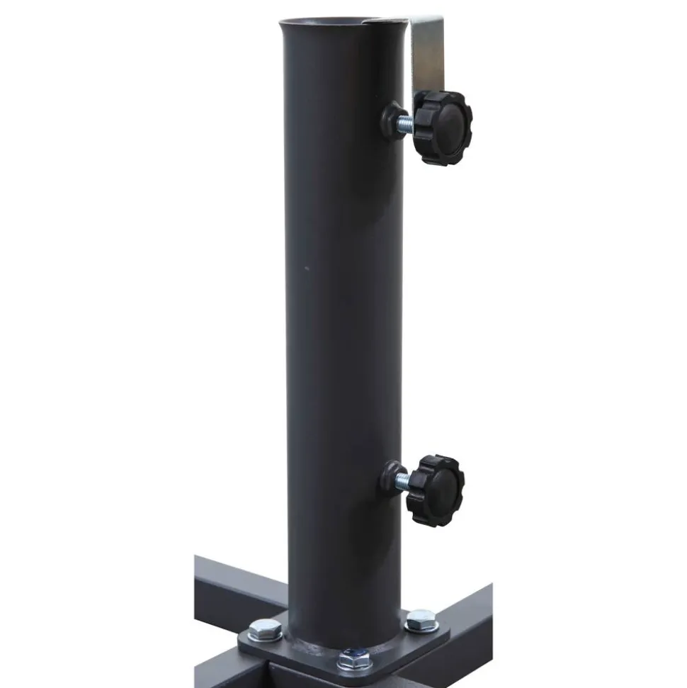 Schirmständer für Schirmmast mit Ø 38 - 50 mm Stahl 89 x 89 x 32,9 cm