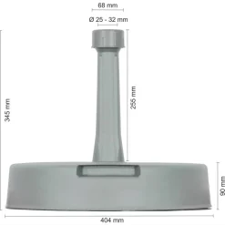 Schirmständer für Schirmmast mit Ø 32 mm Beton/Kunststoff Ø 40 x 32,5 cm