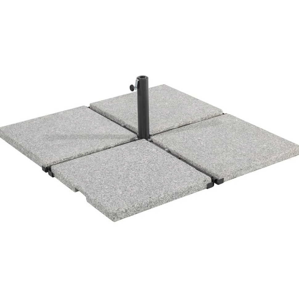 Schirmständer für Schirmmast mit Ø 50 mm Stahl 105 x 105 x 35 cm