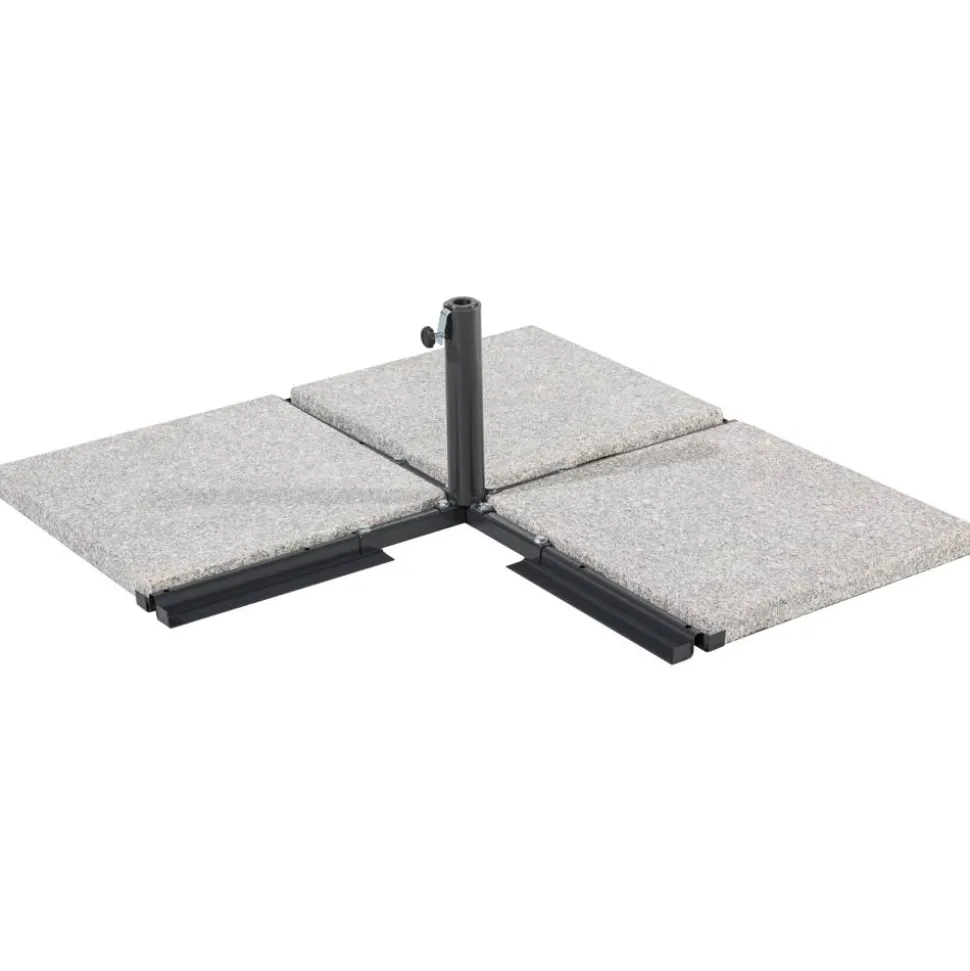 Schirmständer für Schirmmast mit Ø 50 mm Stahl 105 x 105 x 35 cm
