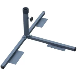 Schirmständer für Schirmmast mit Ø 40 mm Stahl 46,5 x 83 x 28,5 cm