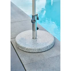 Schirmständer für Schirmmast mit Ø 48 mm Granit Ø 50 x 5,5 cm