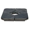 Schirmständerplatten Kunststoff schwarz
