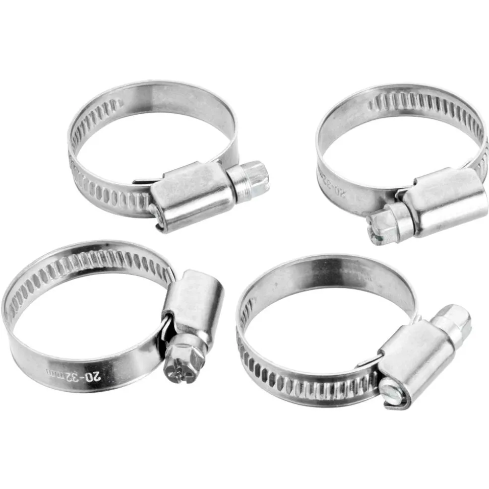 Schlauchschellen Edelstahl 20 - 32 mm (1") 4 Stück