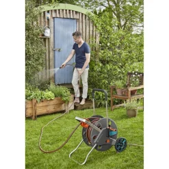 Schlauchwagen 'CleverRoll L Easy' schwarz max. 100 m Schlauchkapazität
