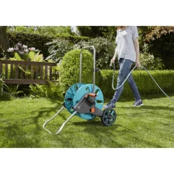 Schlauchwagen 'CleverRoll M' türkis max. 60 m Schlauchkapazität
