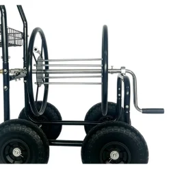 Schlauchwagen 'Rota WMSK006' Metall schwarz 58 x 95 x 63 cm