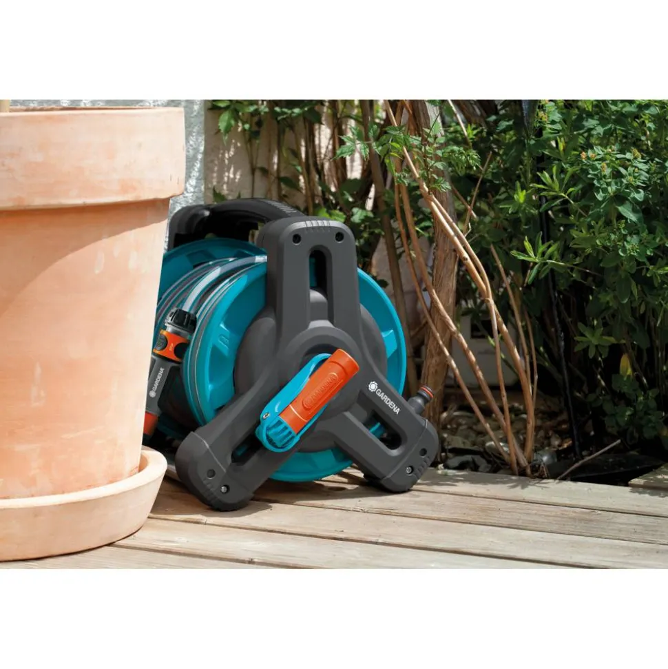 Schlauchwagen-Set 'Classic 10' türkis 10 m Schlauchkapazität
