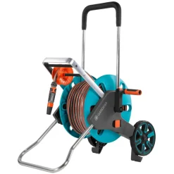 Schlauchwagen-Set 'CleverRoll M Easy' türkis, orange 20 m Schlauchkapazität