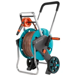 Schlauchwagen-Set 'CleverRoll M Easy' türkis, orange 20 m Schlauchkapazität