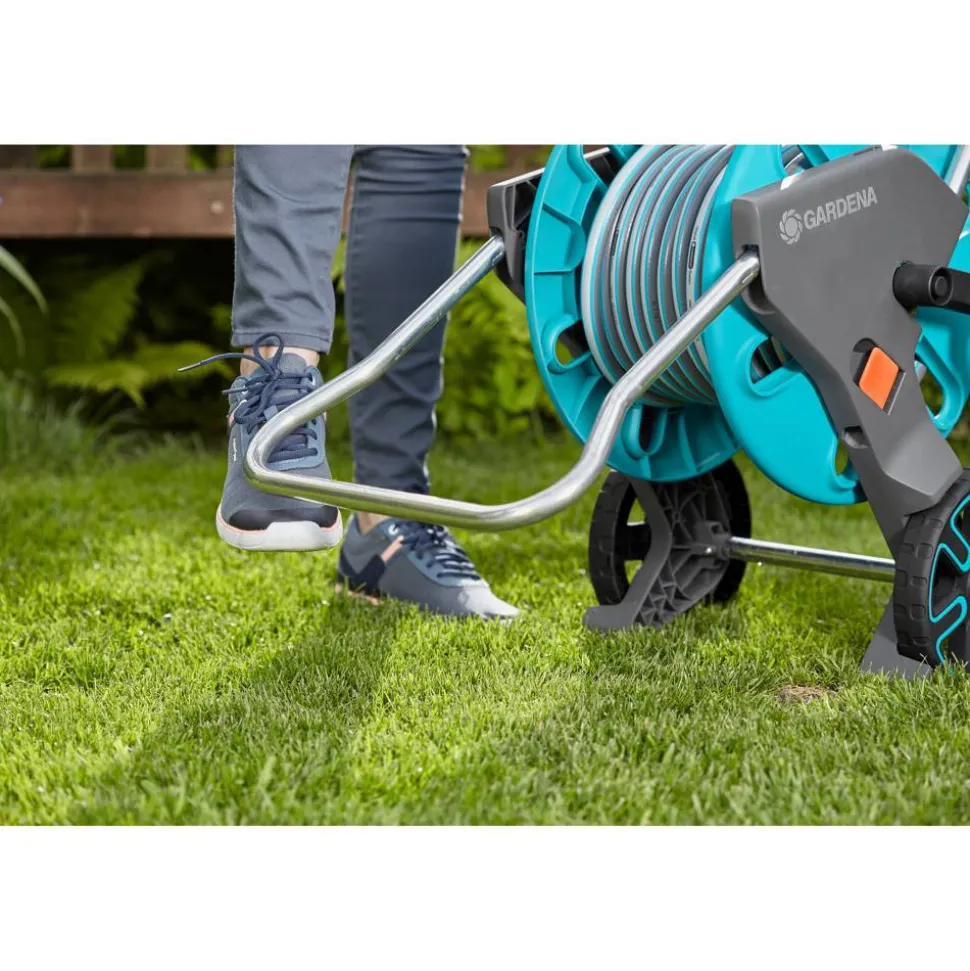 Schlauchwagen-Set 'CleverRoll M' türkis 20 m Schlauchkapazität