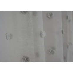Schlaufenbandschal 'Fluffy Dots' grau 140 x 255 cm