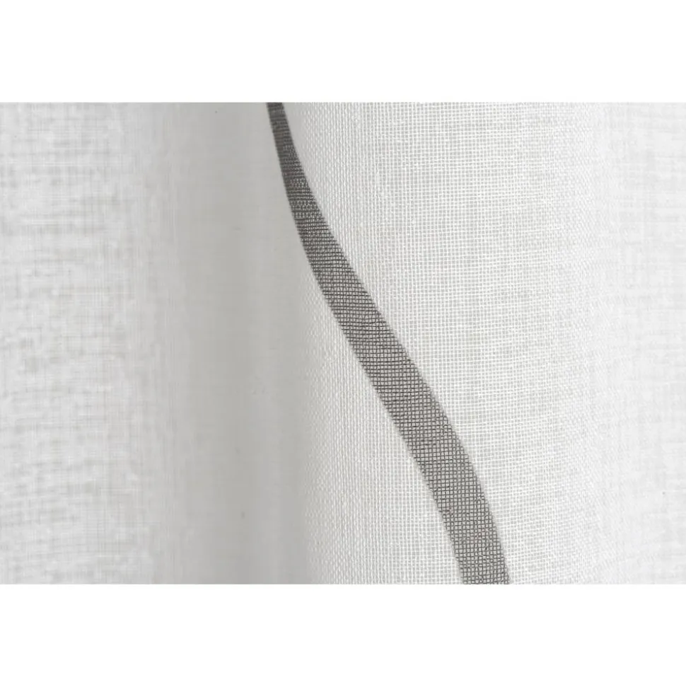 Schlaufenschal 'Curve' Effekt-Voile grau-weiß bedruckt 140 x 255 cm