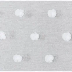 Schlaufenschal 'Dolly' Fluffy Dots weiß 140 x 255 cm