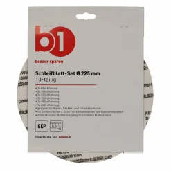 Schleifpapier-Set Ø 22,5 cm 10-teilig