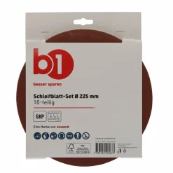 Schleifpapier-Set Ø 22,5 cm 10-teilig