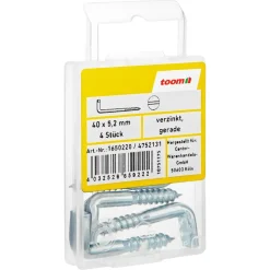 Schlitzhaken 40 x 5,2 mm 4 Stück