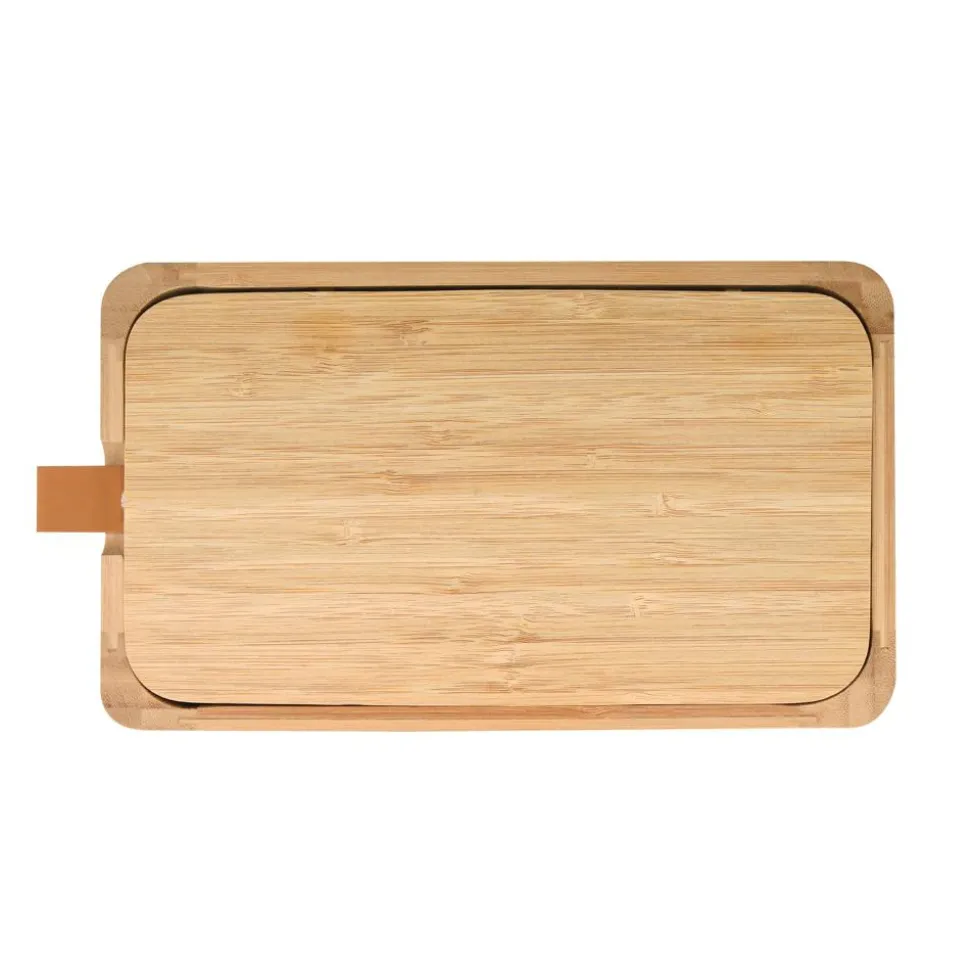 Schmuckkästchen Bambus 14 x 3,3 x 24 cm mit Spiegel