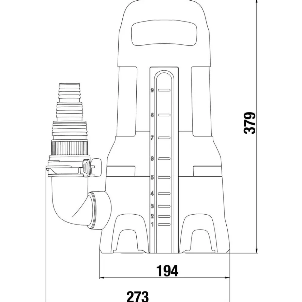 Schmutzwasser-Tauchpumpe '20000' 750 W 20000 l/h