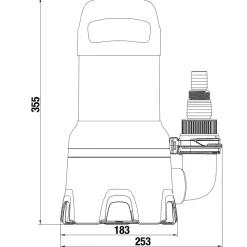 Schmutzwasser-Tauchpumpe '16000' 450 W 16000 l/h