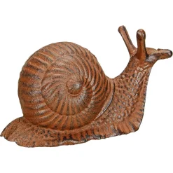 Schnecke Gusseisen braun 10 cm