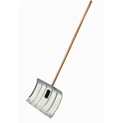 Schneeschieber Aluminium 50 x 35 cm, mit Holzstiel
