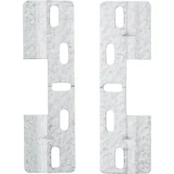 Schrankaufhangschienen Metall verzinkt 13 x 3,8 x 0,6 cm 4 Stück