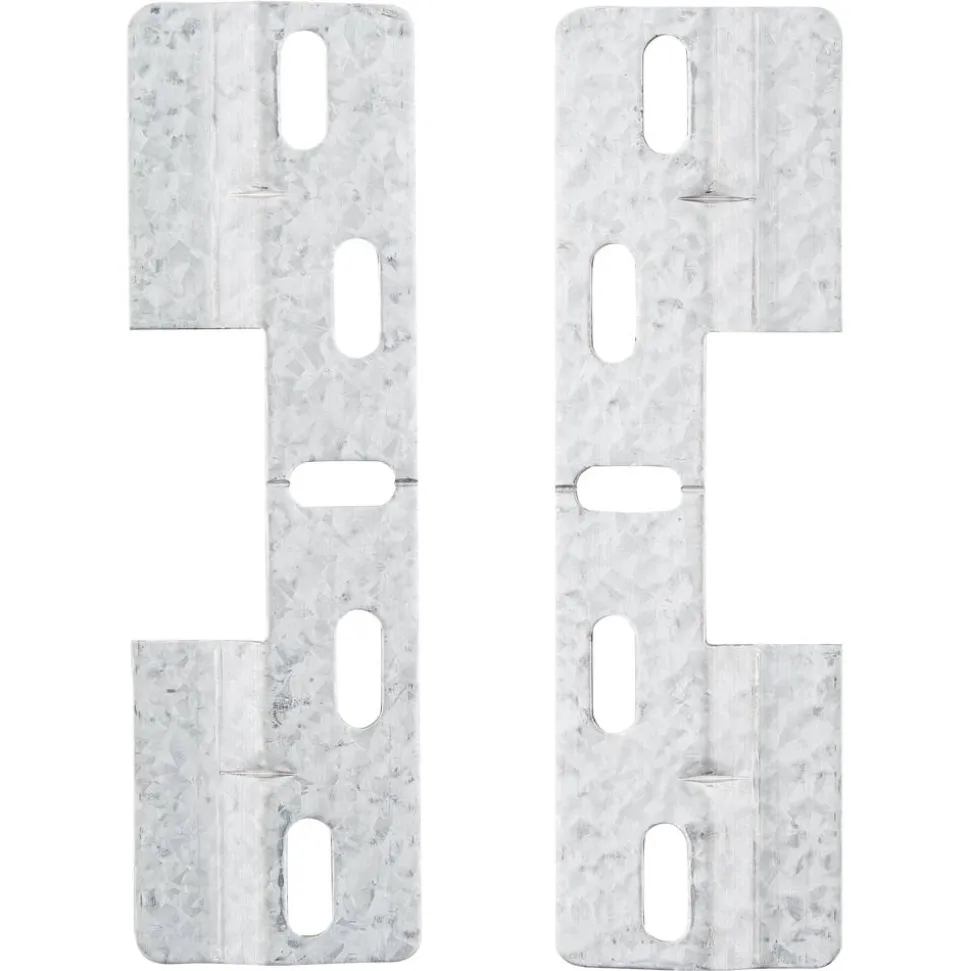 Schrankaufhangschienen Metall verzinkt 13 x 3,8 x 0,6 cm 4 Stück