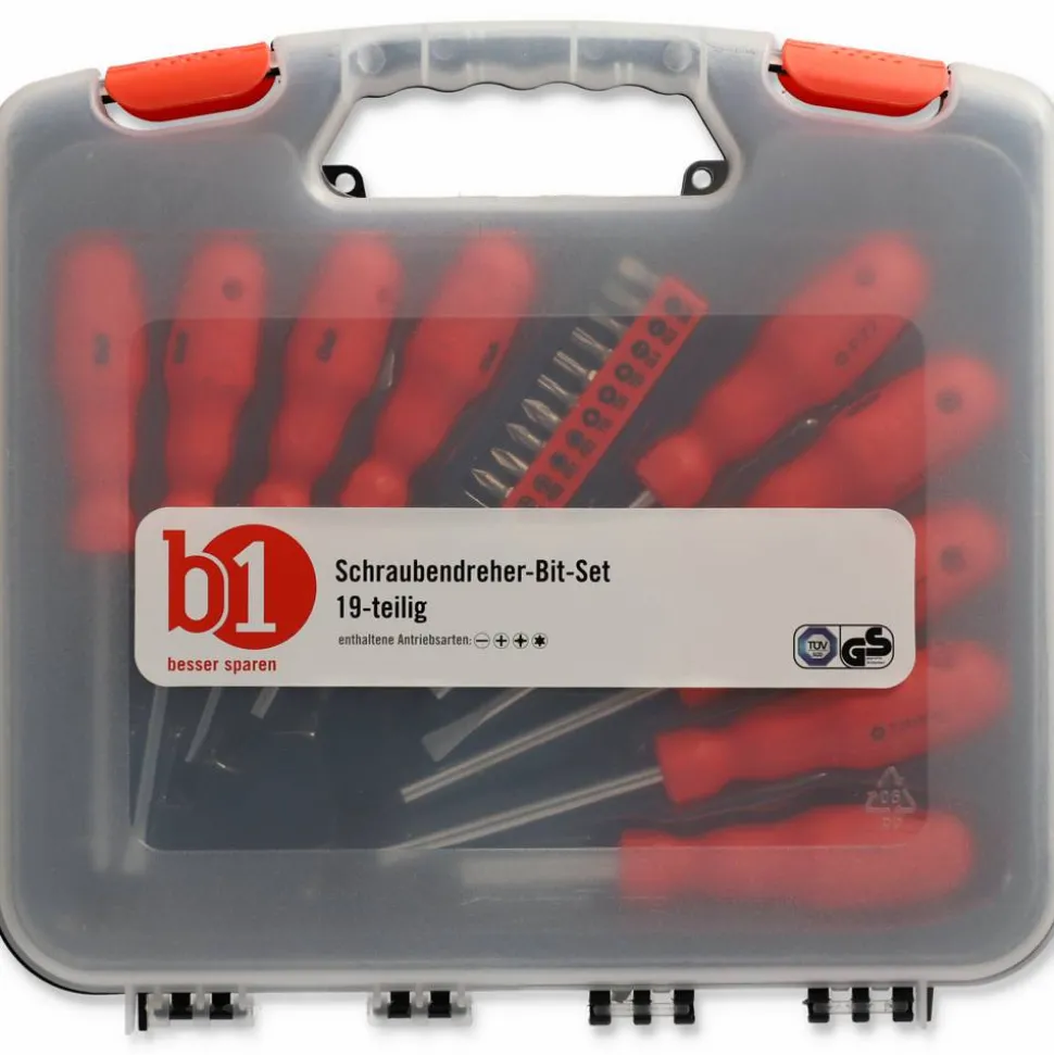 Schraubendreher-Set SL/PH/PZ/Torx, 19-teilig