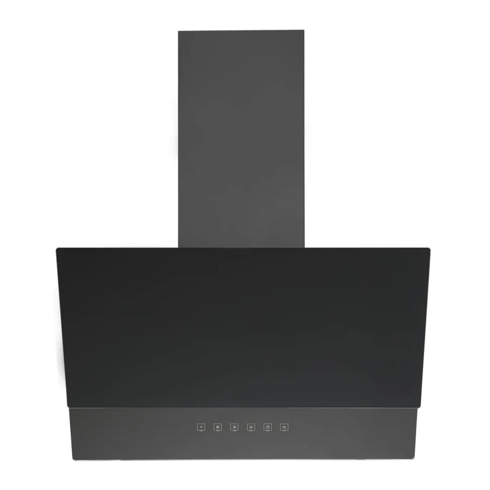 Schräghaube 'CH66060BSGA' Metall/Glas schwarz 60 cm