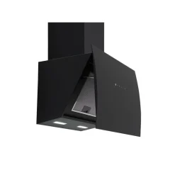 Schräghaube 'CH99060SA' Metall/Glas schwarz 60 cm