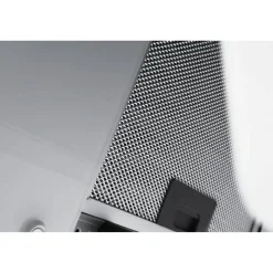 Schräghaube 'CH77060WA' Metall/Glas weiß 60 cm