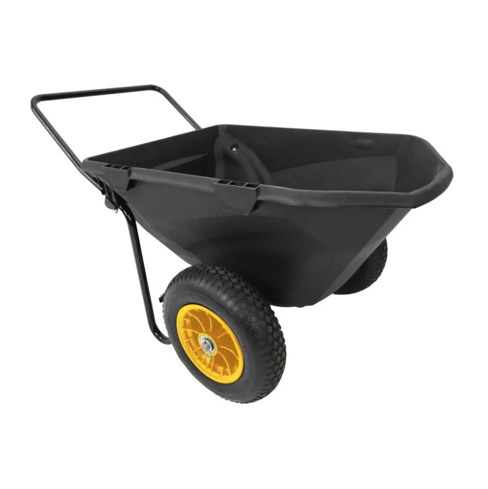 Schubkarre 'Cub Cart' schwarz Stahl / Kunststoff 127 x 71 x 74 198 Liter