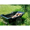 Schubkarre 'Premium' Kunststoff / Metall schwarz 165 x 74 x 74 cm 283 l