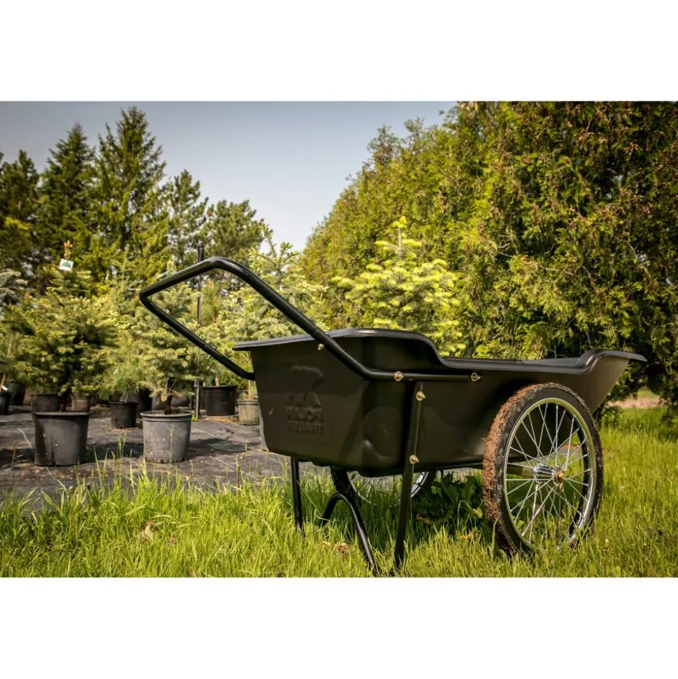 Schubkarre 'Premium' Kunststoff / Metall schwarz 165 x 74 x 74 cm 283 l