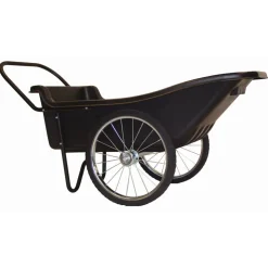 Schubkarre 'Premium' Kunststoff / Metall schwarz 165 x 74 x 74 cm 283 l