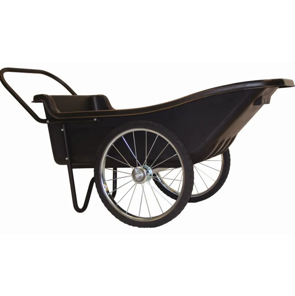 Schubkarre 'Premium' Kunststoff / Metall schwarz 165 x 74 x 74 cm 283 l