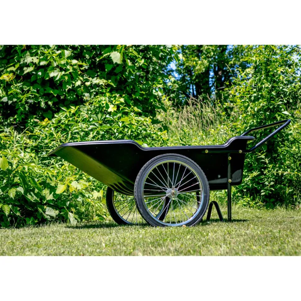 Schubkarre 'Premium' Kunststoff / Metall schwarz 165 x 74 x 74 cm 283 l