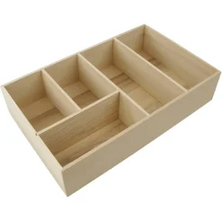 Schubladen-Box aus Buchenholz, 20 x 7 x 32 cm