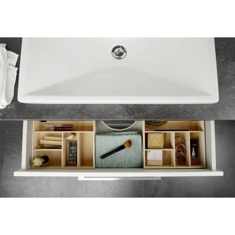 Schubladen-Box aus Buchenholz, 26 x 7 x 32 cm
